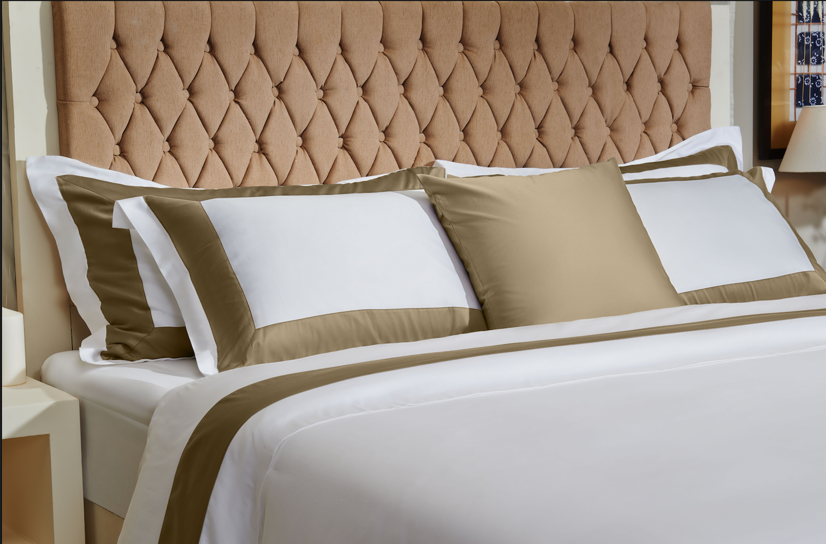 Wide Colored Border Duvet Cover