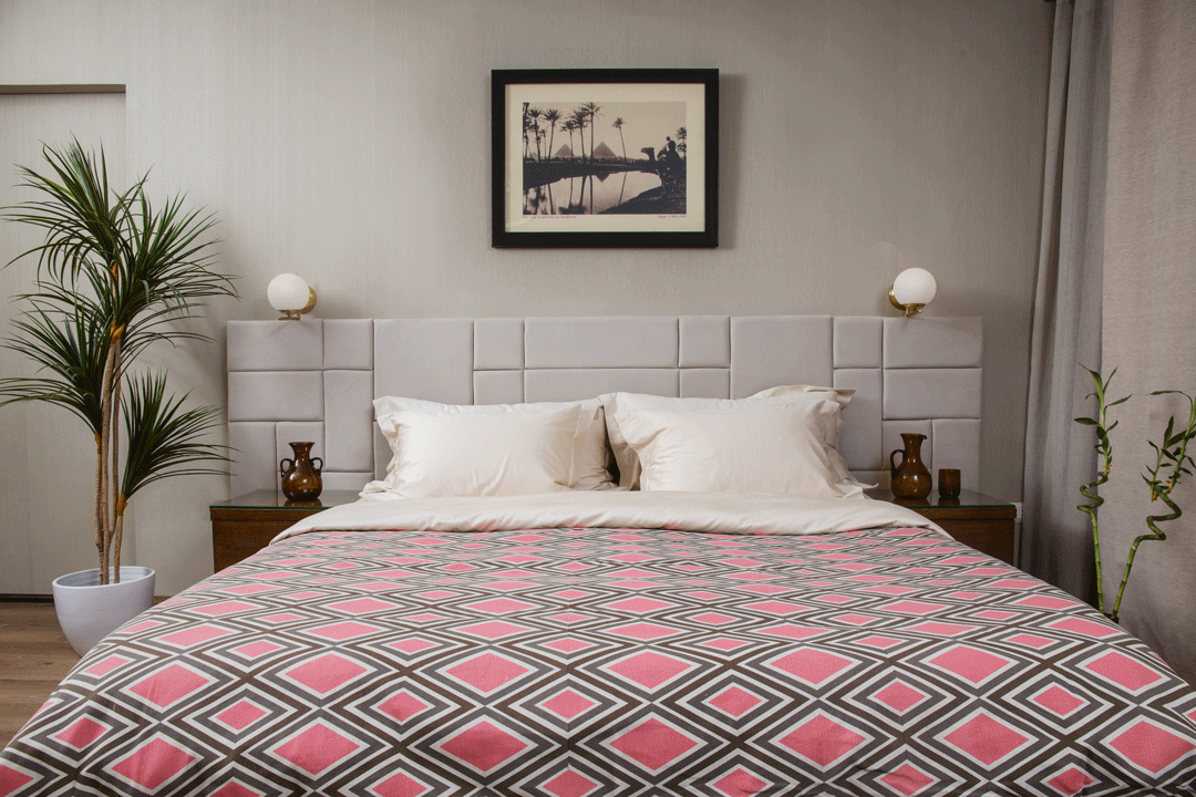 Pink Diamonds Bed Cover